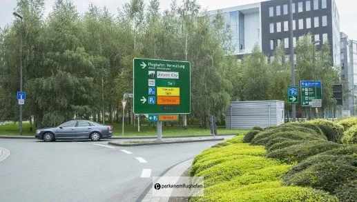 Billig Parken Flughafen Düsseldorf Trackid Sp-006 guenstigparken.de